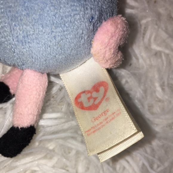 Kids TY Beanie Baby Keychain george pig PEPPA Pig Plush - Picture 3 of 4